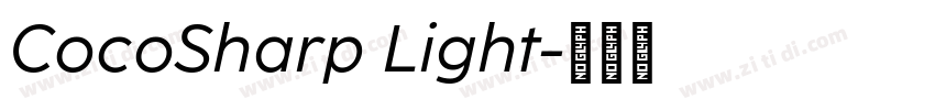 CocoSharp Light字体转换